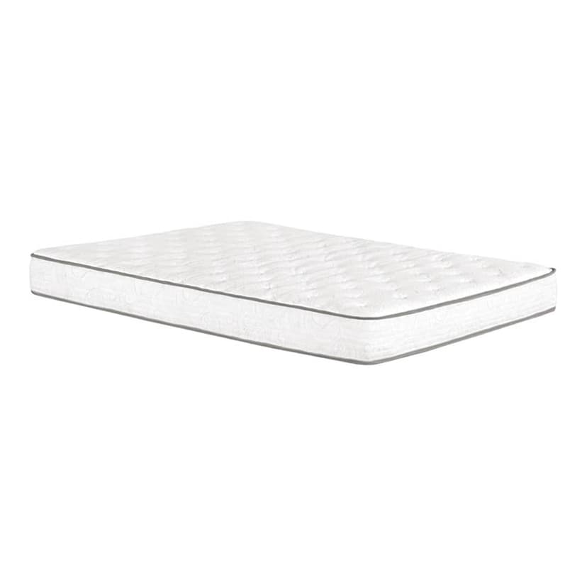 Pemberly Row Contemporary 8" Gel Foam & Fabric King Mattress in White