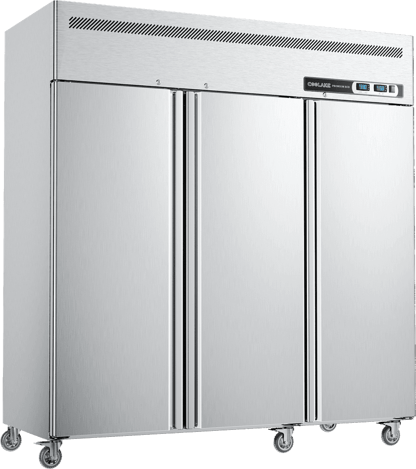Coolake Commercial Refrigerator and Freezer Combo, 72" W Dual Temperature Zones, 54 Cu.ft 3 Door