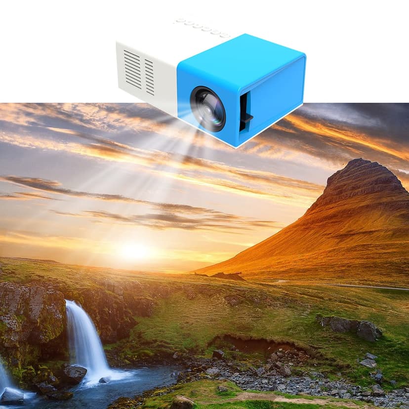 Chmadoxn Small Household Projector LED Portable Projector Supports HD 1080p Outdoor Mobile Power Supply Mini projector