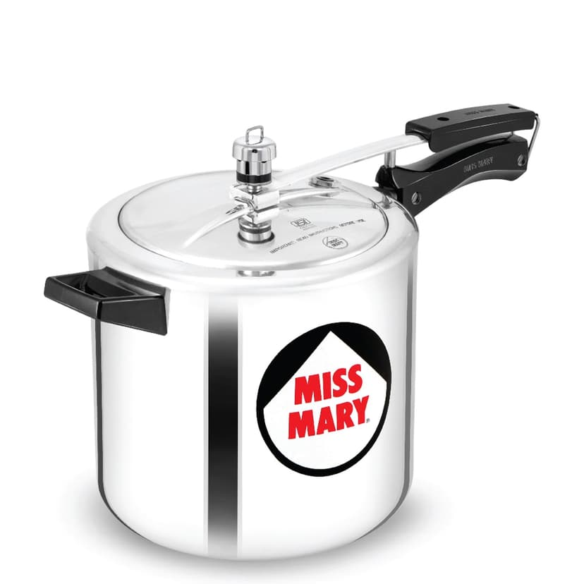 Miss Mary Aluminium Pressure Cooker 7 Liters, Inner Lid Cooker, Silver (MM70) | For 7 To 10 Persons