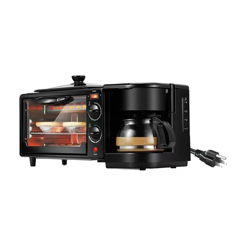 Abbracc 3 in 1 Breakfast Center Station Portable Oven for Bread Egg Sausages