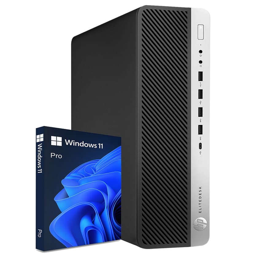 HP Gaming Computers EliteDesk 800 G4 SFF Desktop PC | GeForce RTX 3050 6GB | Intel i7 intel Hexa-Core CPU | 16GB DDR4 RAM | 1TB NVMe SSD | Windows 11 Pro | WIFI-Refurbished