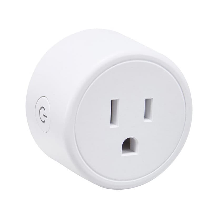 WiFi smart plug, smart mini socket, Sanbee wireless socket compatible with Amazon Alexa, Google Home, and IFTTT, allowing you to control your electronic devices from anywhere through an application