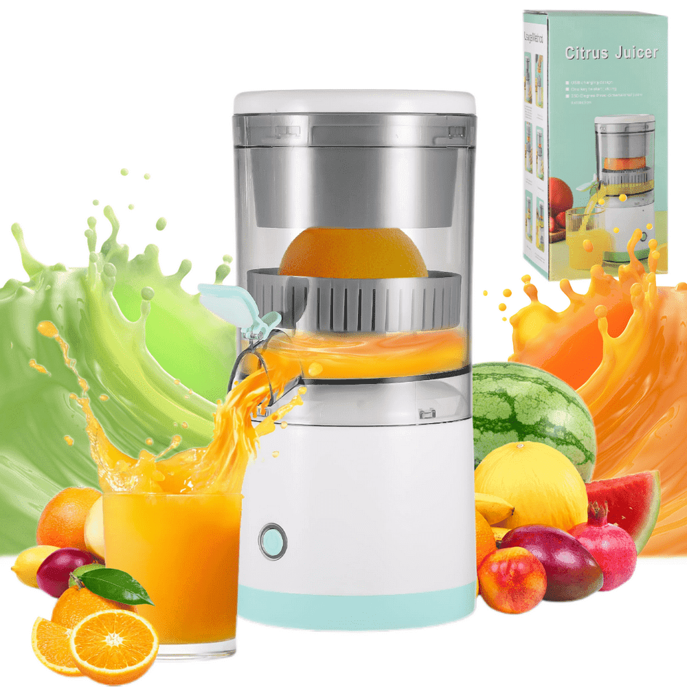 HLONK Electric Citrus Juicer Electric Orange Juicer Machine USB Charging Wireless Portable Electric Citrus Juicer