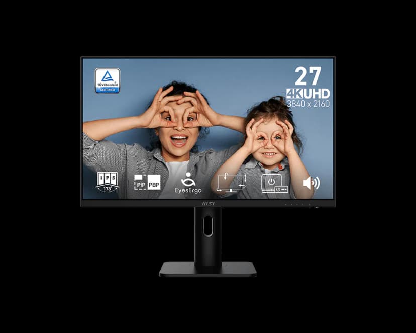 MSI 27" 4K Ultra HD 60Hz 4ms (GTG) IPS LED Monitor Height/ Pivot adjustable with speaker (PRO MP273UP E6)