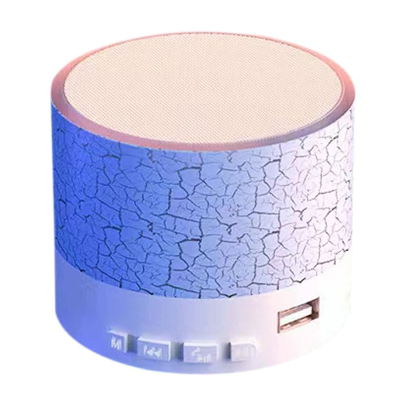 Bdday Small Crack Bluetooth Speaker Outdoor Portable Subwoofer Wireless Small Speaker Home Desktop Luminous Mini Speaker