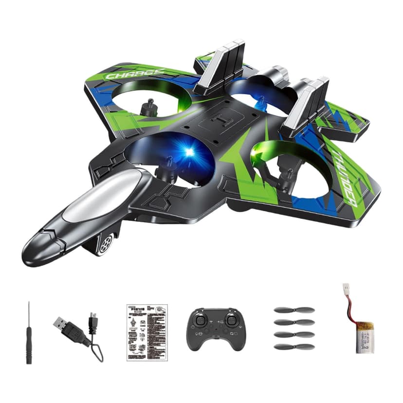 HILABEE RC Plane for Kids Boys Gift for 6-12 Year Beginners Trainer Kids Boys Adults Green