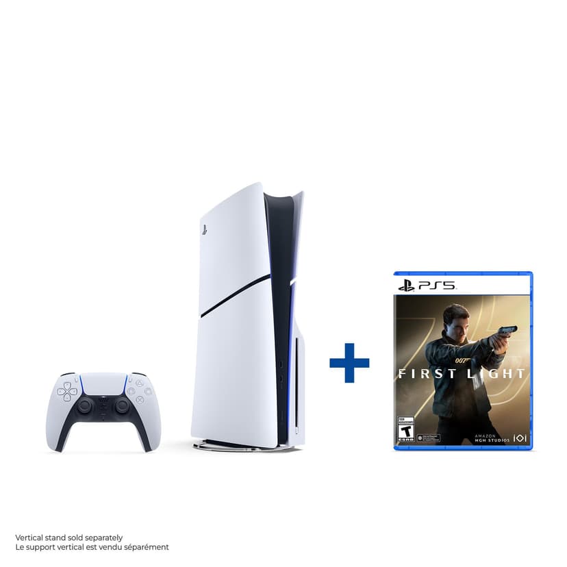 PlayStation®5 Disc Console Slim – 1TB PLUS 007 First Light (PlayStation 5), Bundle