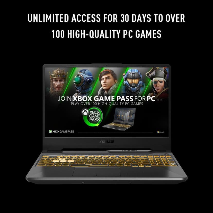 ASUS TUF Gaming Laptop, 15.6” FHD, GeForce RTX 3050-4GB GDDR6, AMD Ryzen™ 5 7535HS Processor, 8GB DDR5, 512GB G4 PCIe SSD, FA506NC-DS51-CA