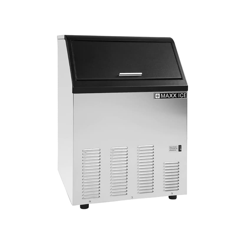 Maxx Ice MIM100 22"W Bullet Cube Undercounter Ice Machine - 110 lbs/day, Air Cooled