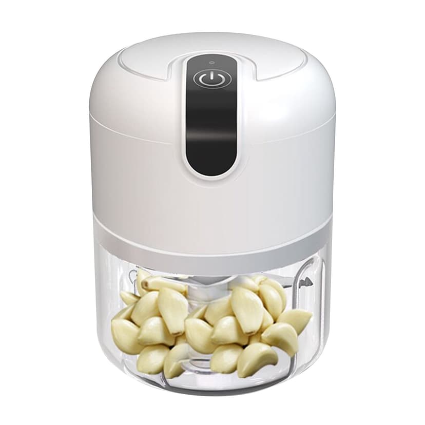 Electric Mini Garlic Chopper, Portable Food Processor, Vegetable Chopper Onion Mincer, Cordless Meat Grinder with Usb Charging for Vegetable, Pepper, Onion, Baby Food, Seasoning, Nuts