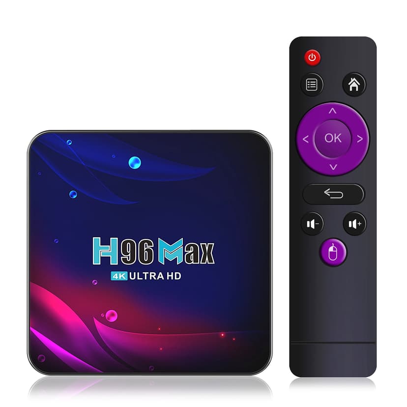 Mistaha Android 11.0 Smart TV Box H96 Max V11 with RK3318 Chip, 2.4G/5G WiFi, BT4.0, 100M LAN, 4GB+64GB, US Plug
