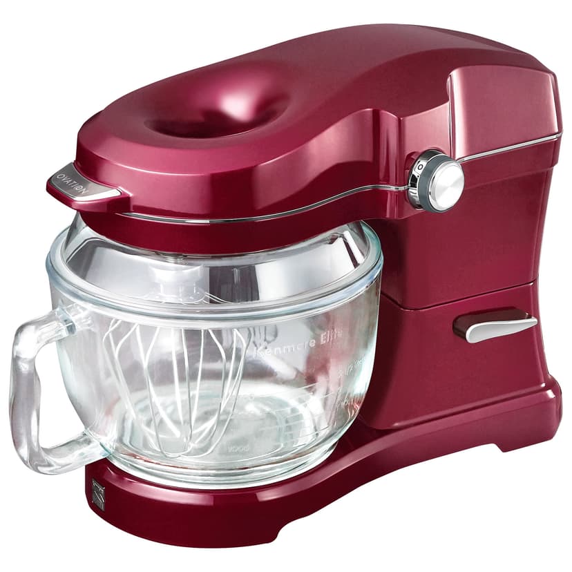 Kenmore Elite Ovation 5 Qt Stand Mixer, 500W 10-Speed, Pour-In Top, Beater, Whisk, Dough Hook, Red