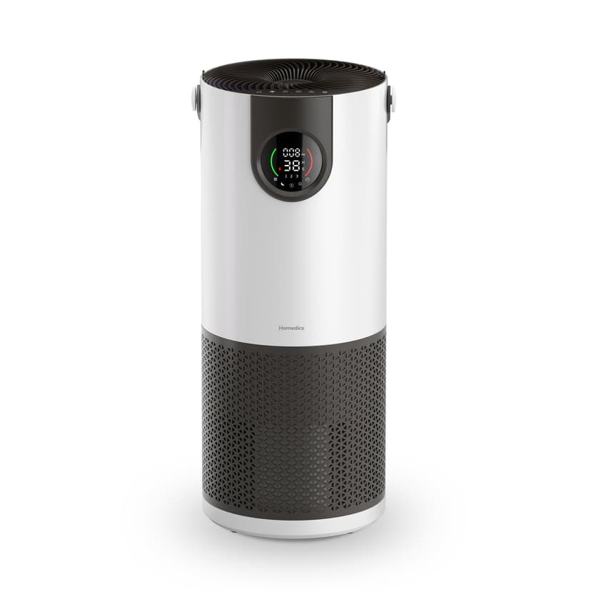 Homedics 2-in-1 Cool Mist Humidifier & Air Purifier – Humidifies & Purifies Air, Digital Air Quality Sensor, Auto Mode, Stylish Tower Design, Ideal for Medium-Large Rooms