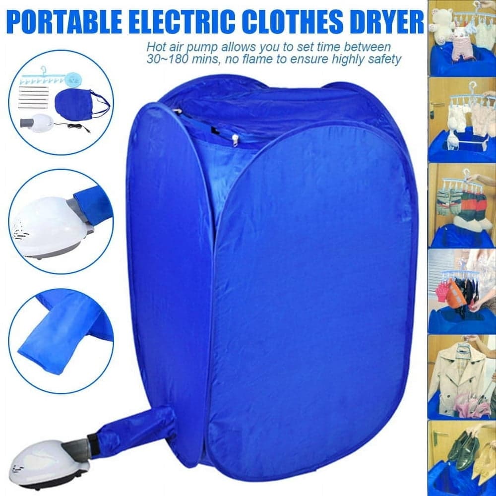 MesaSe Electric Clothes Dryer Portable Clothing Drying Machine Fast Garment Dryer Heater with Air Hot Pump for Travel