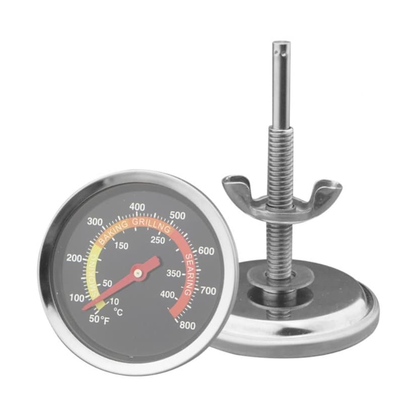 HLONK Charcoal Grill Temperature Gauge Accurate BBQ Grill Smoker Thermometer Gauge Replacement for Oklahoma Joe‘s Smokers and Smoker Wood Charcoal Pit Large Face Grill Temp Gauge Therm