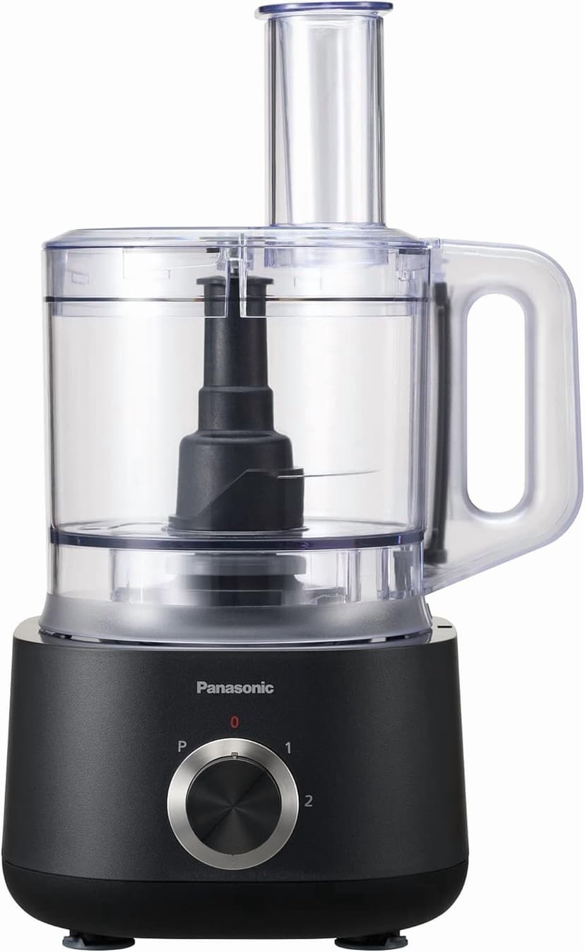 Panasonic MKF511 Compact 10-Cup Food Processor with 4 Blades, Whipping Disc and Blades Storage Stand, 800W Max Wattage