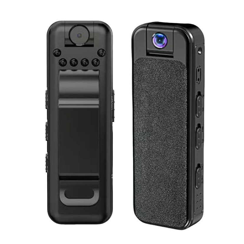 180° Rotating Lens Camcorde 1080P Body Worn Camera With Video And Audio Capability Not Included SD Card