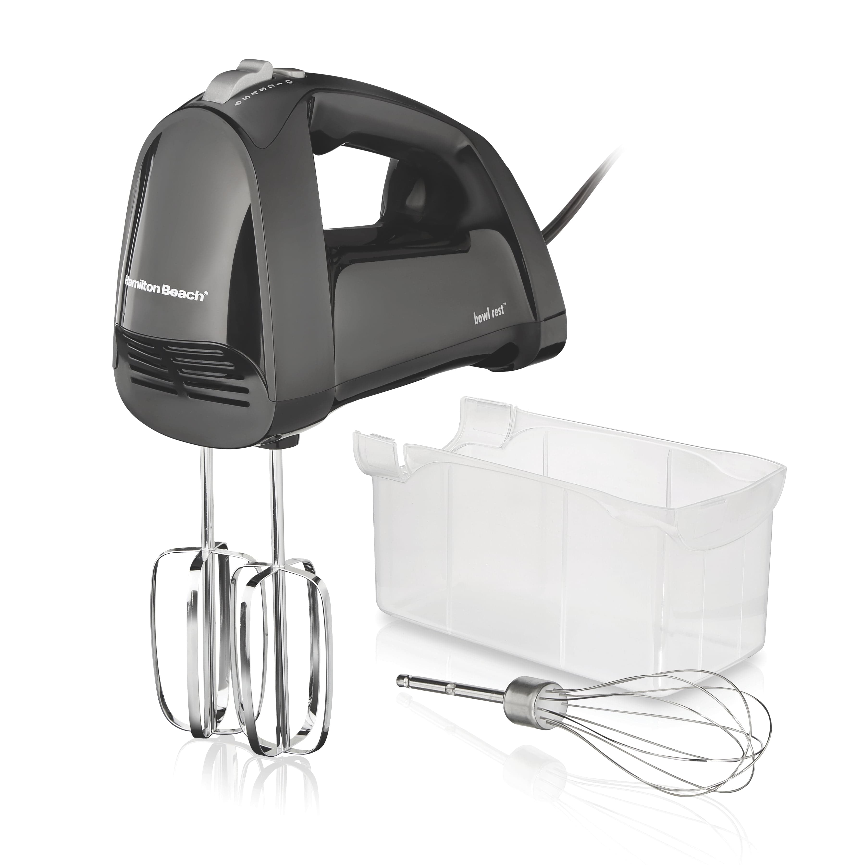 HB 6 Speed Corded Hand Mixer with Quick Burst, Black