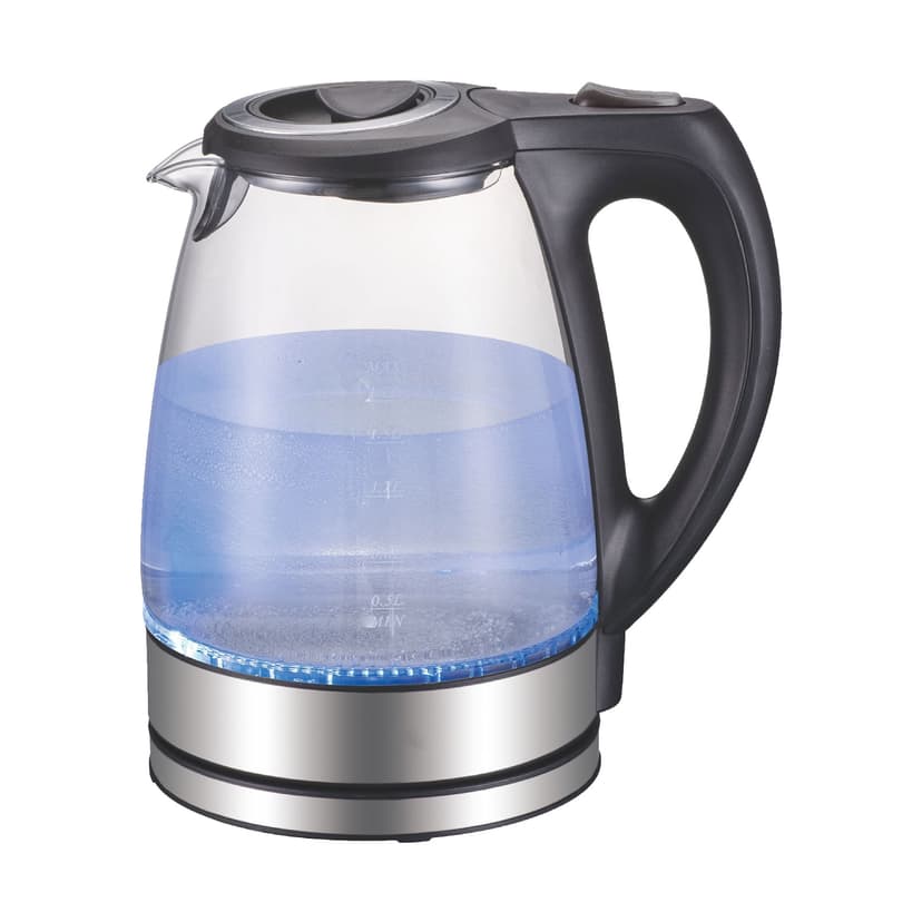 Meterk 1.7L Electric Kettle 1500W Glass Hot Water Kettle Fast Heating Electric Tea Kettle Water Boiler & With Auto Shut-Off