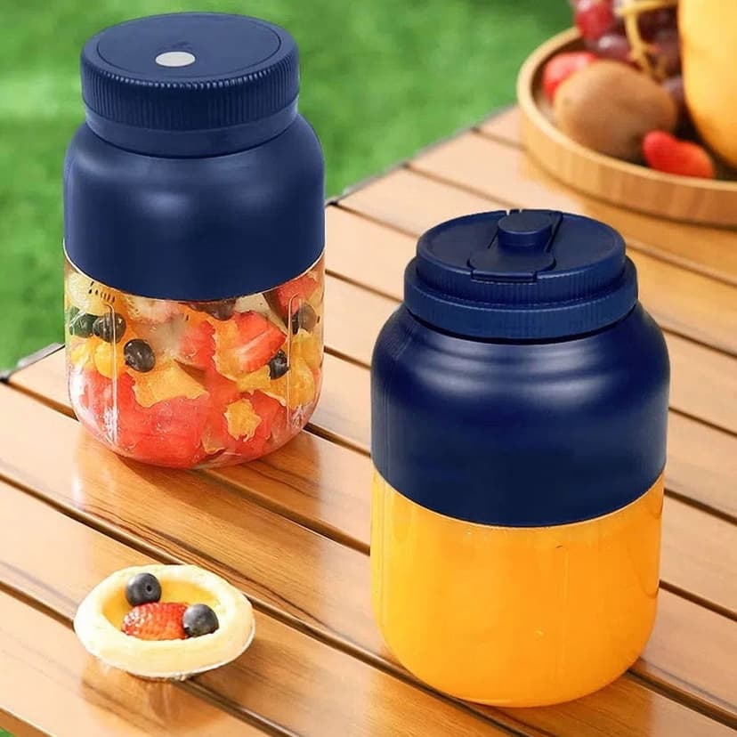 UsTZtai 1300ML Portable Blender Personal Smoothie Maker, Rechargeable USB Travel Blender for Juices Shakes Protein Drinks, Large Capacity for Home Office Gym Camping