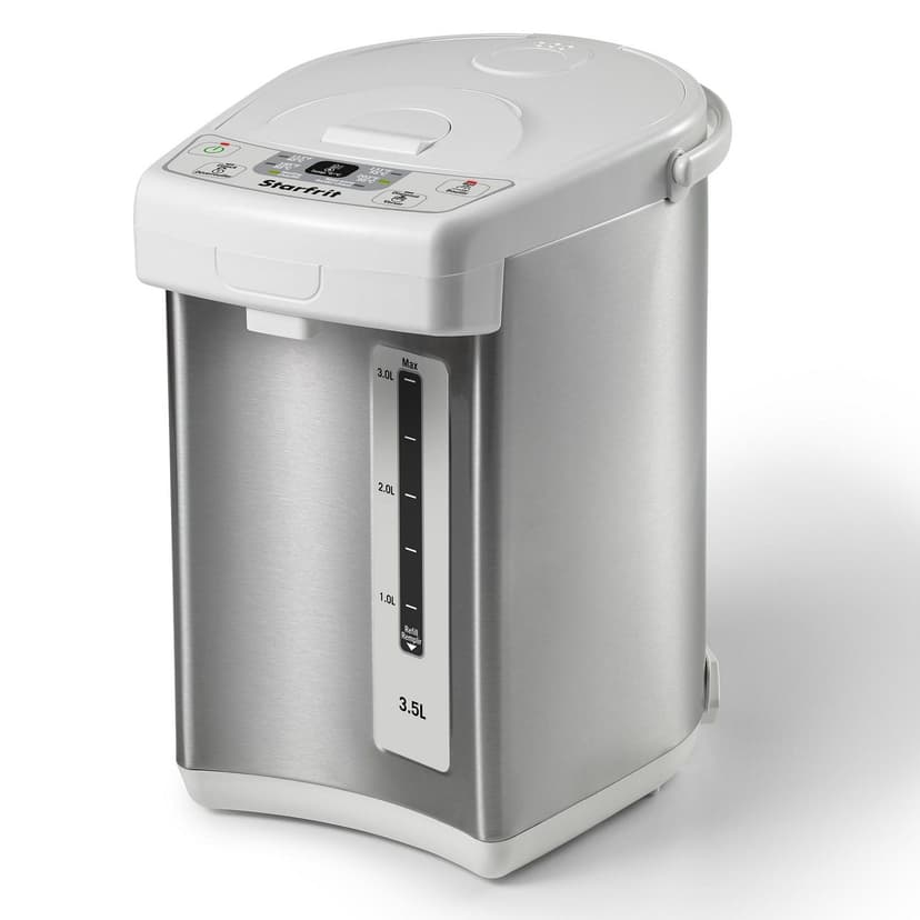 Starfrit Hot Water Dispenser, 3.5L Capacity, 4 Temperature Presets, 750W Power, Boil Function, Steel Inner Tank, Water Level Window, Fast Heating, Ideal for Tea, Coffee, Soup, Instant Use