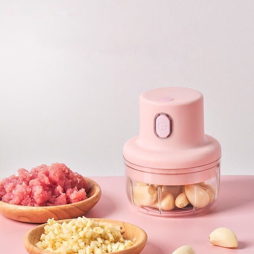 Clearance Hcnuuo Household Meat Grinder Baby Baby Food Processor Garlic Grinder Mini Electric Garlic Pounder