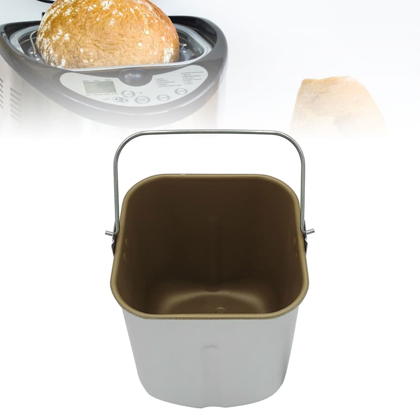 Inner Bread Machine Mixing Bread Bucket Anti Stick Coated Aluminum Alloy Bread Machine Inner Tank for Replacement