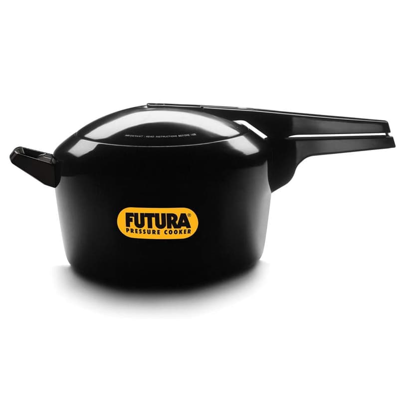 Futura Jumbo Hard Anodised Aluminium Inner Lid Pressure Cooker, Black 7 Liters (FP7J)