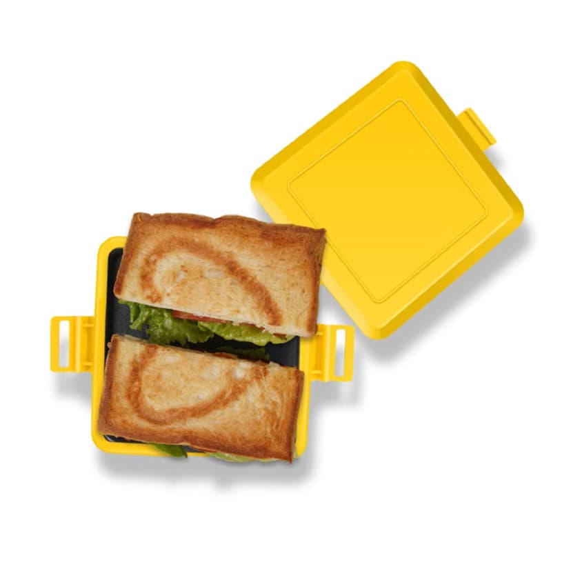 Microwave Sandwichs Maker, Microwave Grill Tray Crisper Microwave Breakfast Maker Microwave Grilled Cheese Maker Microwave Toaster Panini Press for Kitchen Cooking Breakfast Snacks
