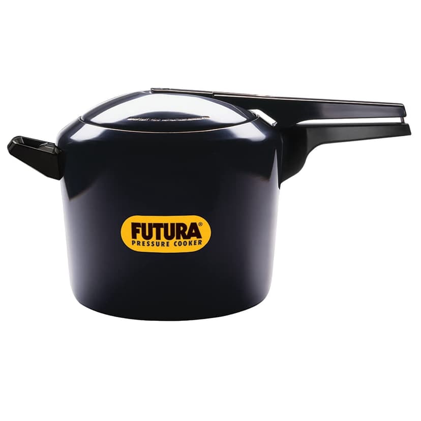 Futura Tall Hard Anodised Aluminium Inner Lid Pressure Cooker, Black 7 Liters (FP7T)