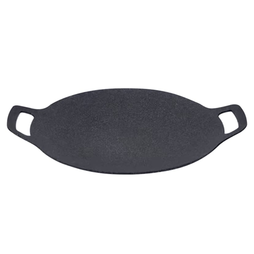 Nonstick BBQ Grill Pan Stovetop Baking Tray Comal with Metal Handles for Indoor Outdoor Barbecue Picnics
