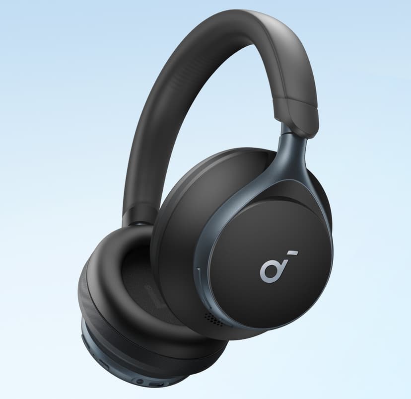 Soundcore by Anker, Space One, Adaptive Active Noise Cancelling Headphones, 2X Stronger Human Voice Reduction, 40H ANC Playtime, App Control, LDAC Hi-Res Wireless Audio, Clear Calls, Bluetooth 5.3
