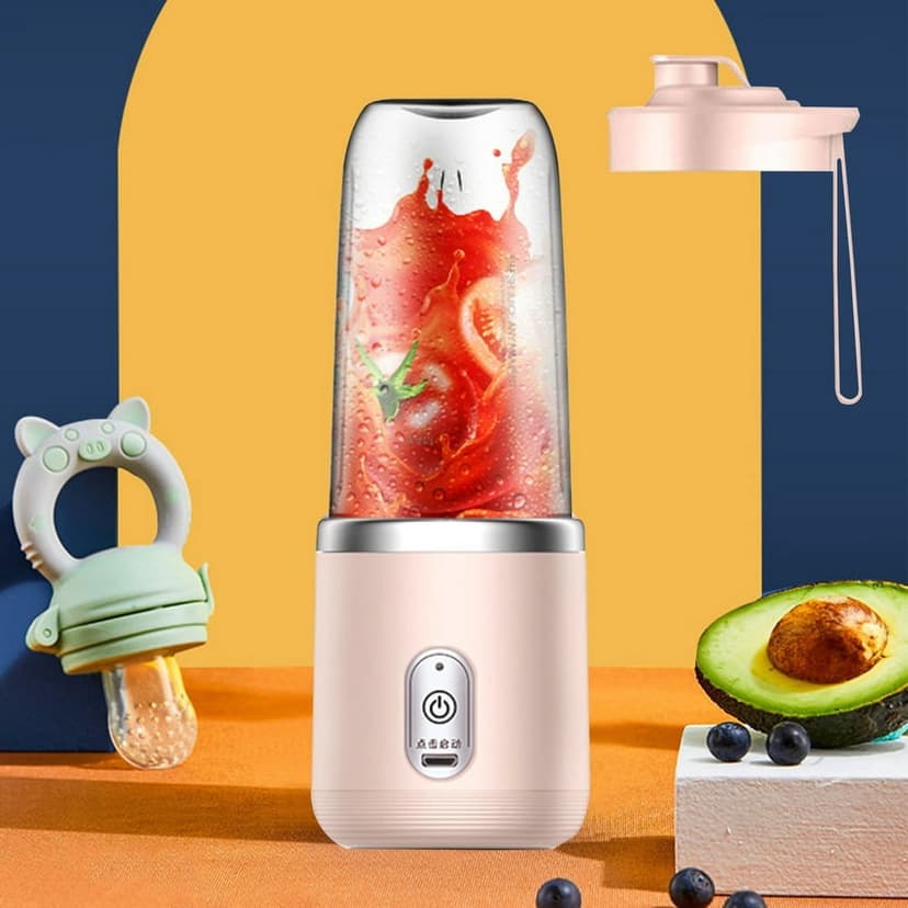 CHOK Portable Blenders Blend-er For Shakes And Fruit Juicer USB Rechargeable With 6 Blades Handheld Blenders For Sports Travel And Outdoors christmas home decor christmas clearance outdoo