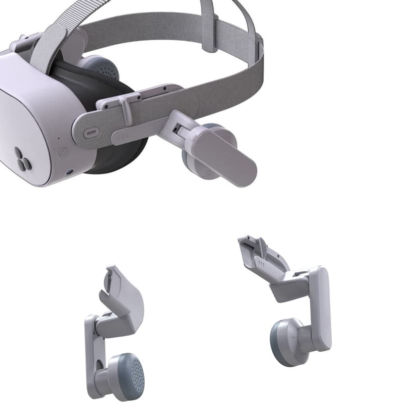 VR Headset Earphones with Hi-Fi Sound Enhancement, Adjustable Ear Cups & Memory Foam Cushions, Ultra-Lightweight Compatible with Meta Quest 3/3S VR Headsets