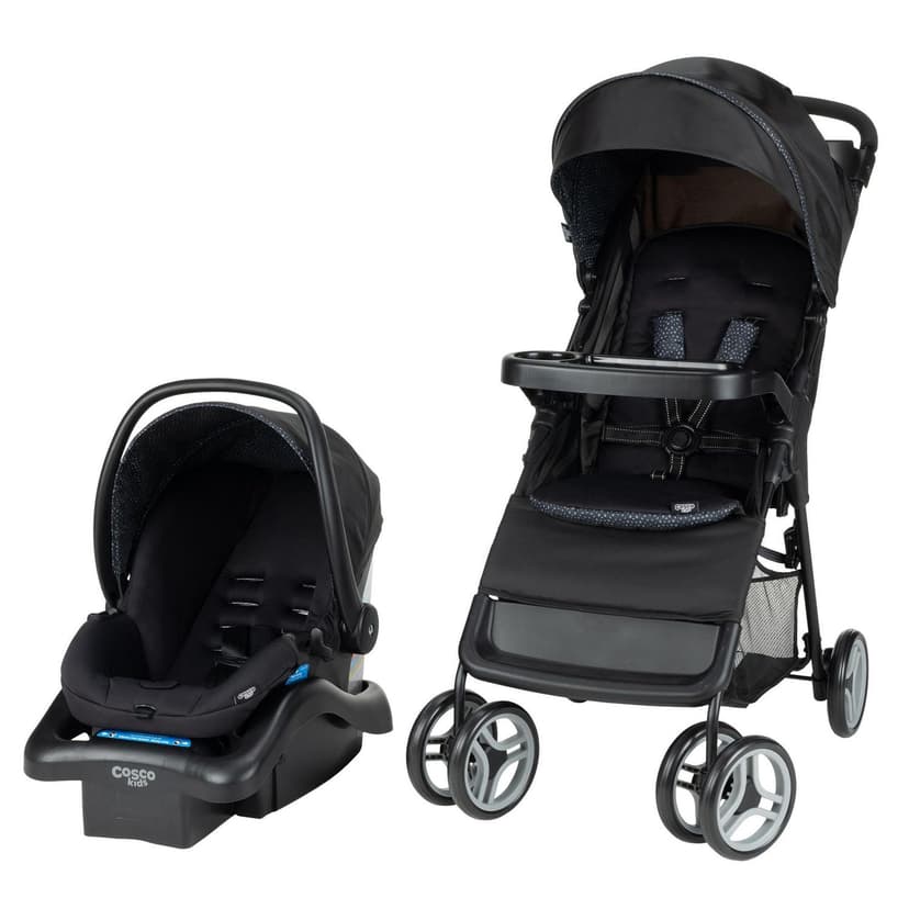 Cosco Kids™ Lift & Stroll™ Travel System – Lightweight Stroller & Infant Car Seat (Included), One-Hand Fold, QuickClick® Connection, Use from Birth