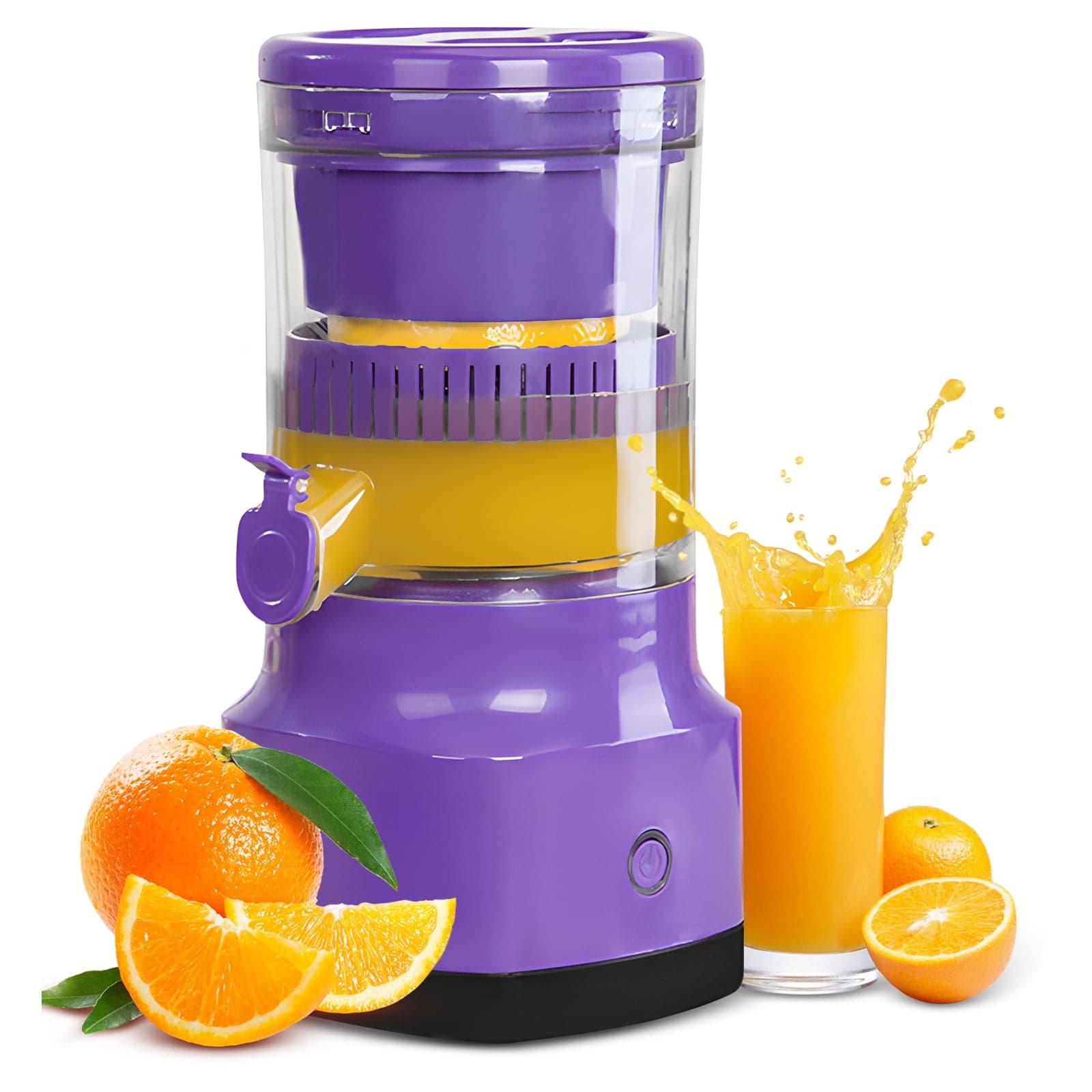 Electric Citrus Juicer USB Rechargeable High Juice Yield Automatic Cordless