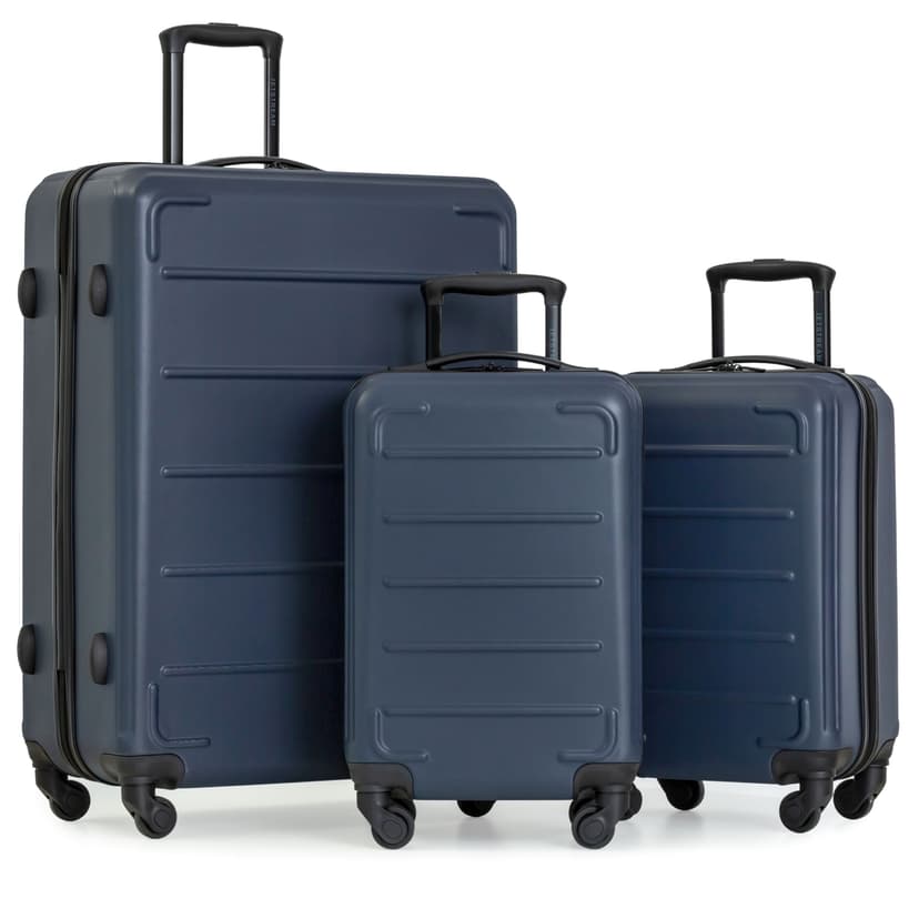 Jetstream® 3-Piece Hardside Luggage Set - 28" Large Spinner Checked Suitcase & 2 Carry-On 20" Luggage