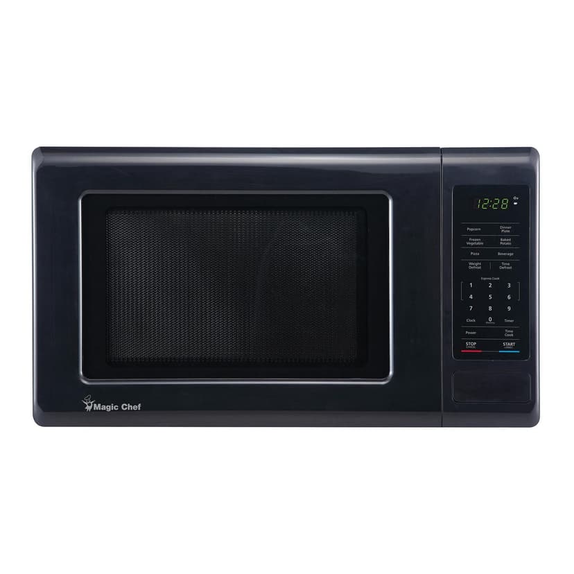 Magic Chef 0.9 Cu. ft. Countertop Microwave 900-Watt Digital Touch, Black