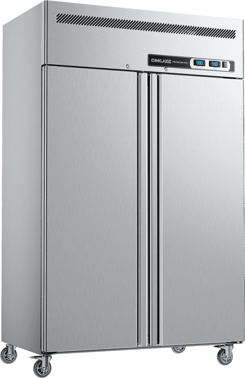 Coolake Commercial Refrigerator and Freezer Combo, 48" W Dual Temperature Zones, 36 Cu.ft 2 Door
