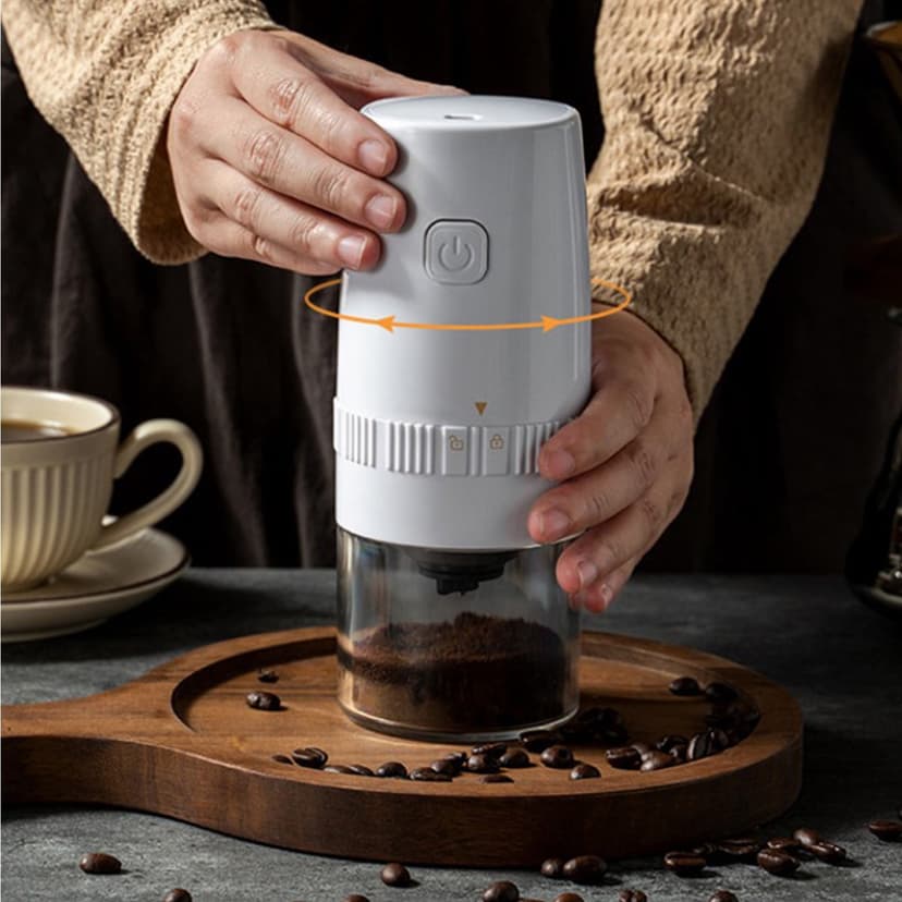 Coffee Grinder, Adjustable Coffee Grinder, Rechargeable,,, Portable Grinder For Kitchen,