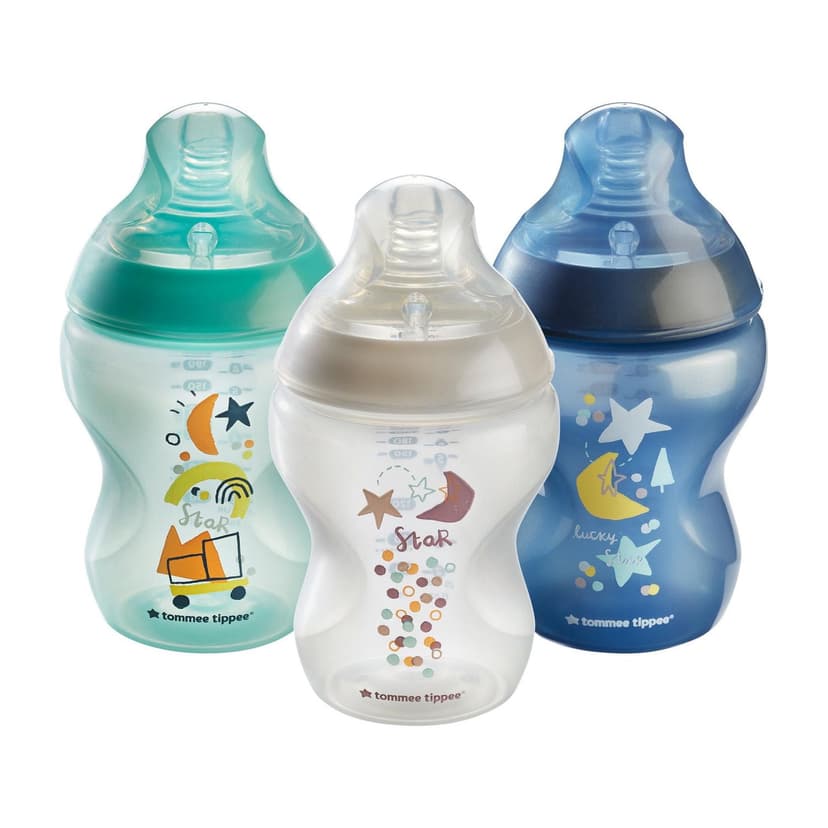 Tommee Tippee Closer to Nature Baby Bottles, Breast-Like Nipples with Anti-Colic Valve