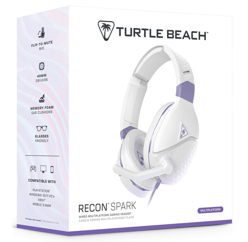 Turtle Beach® Recon Spark Gaming Headset Xbox One & Xbox Series X|S | PS4™ Pro, PS4™ & PS5™ | PC Gaming | Mobile