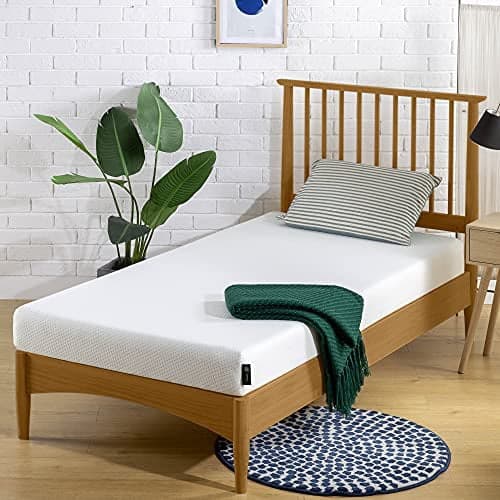 ZINUS 5 Inch Youth Memory Foam Mattress / Kids’ Room & Bunk Bed Mattress, Twin Khaki