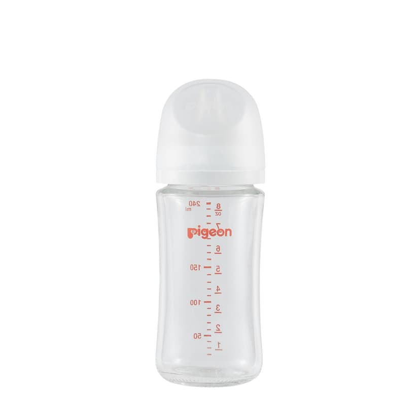 Pigeon - Glass Bottle 8oz (1-Pack) with M Nipple 3M+
