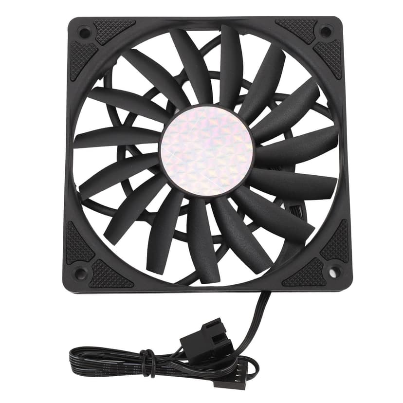 Computer Case Fan, 120mm Case Cooler Fan 120mm 4pin PWM Case Fan MFDB Dynamic Pressure Bearing 500RPM to 1800RPM PC Cooling Fan for Computer Case
