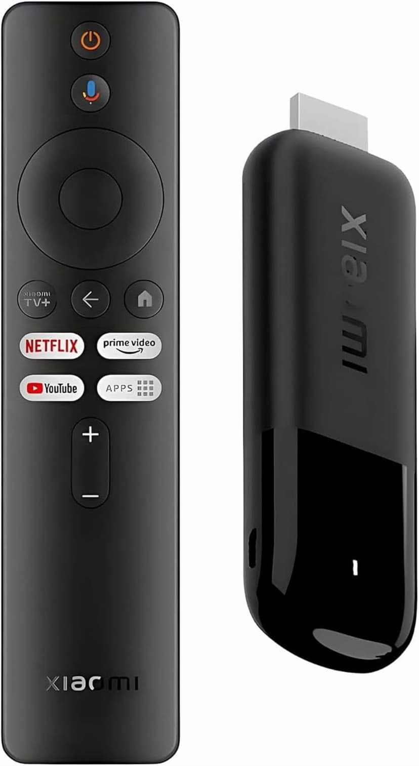 Xiaomi Mi TV Stick 4K Ultra HD Streaming Device, Android TV 11 with Google Assistant Voice Remote Control Streaming Media Player, Chromecast Built-in, 2GB 8GB HDR/AV1/2.4G/5G WiFi/BT 5.2