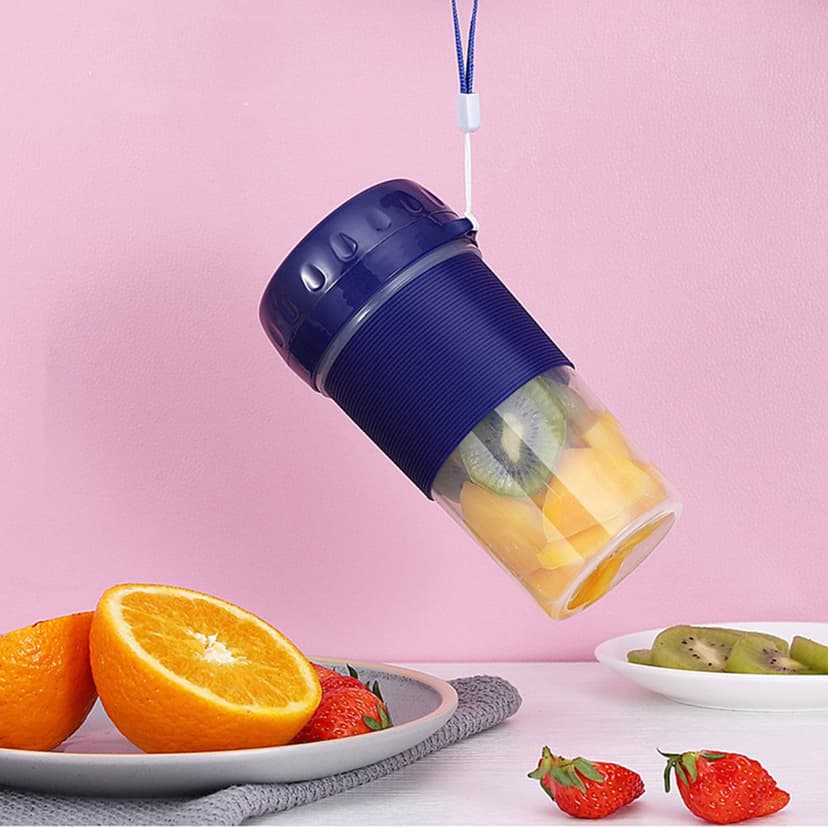Rvkxad Portable USB Blender Shaker Cup, 150W Rechargeable Smoothie Maker for Home Travel Gym, Personal Blender Bottle