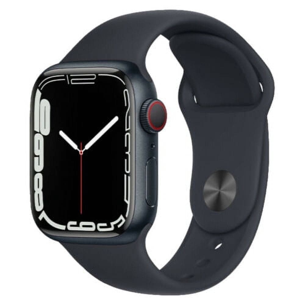 Refurbished Apple Watch Series 7 Aluminum 45 mm (GPS Only, No Cellular) Midnight Black (Grade A)