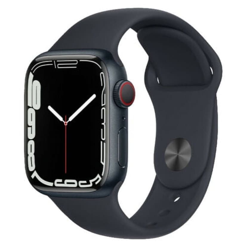 Refurbished Apple Watch Series 7 Aluminum 45 mm (GPS Only, No Cellular) Midnight Black (Grade A)